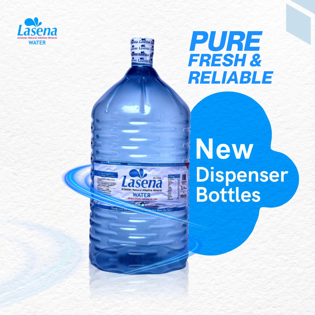 Lasena Natural Alkaline Water – 20.5 Liter Dispenser Bottle